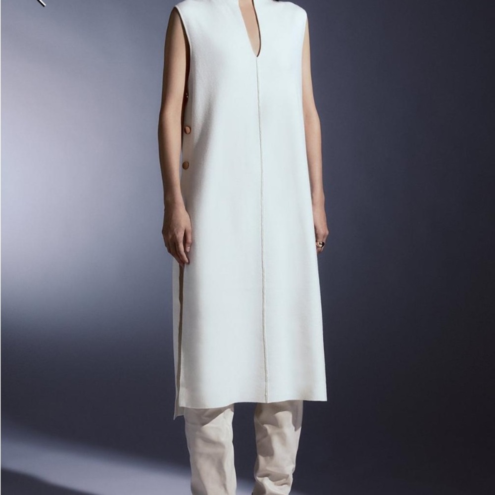 Karen Millen Cream Sleeveless Dress